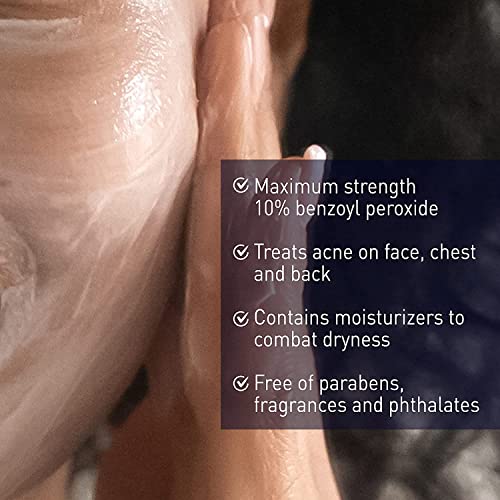 Maximum Strength Acne Foaming Wash for Teens: PanOxyl Benzoyl Peroxide 10%, 5.5 Oz (Pack of 2)