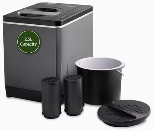 Food Cycler FC-30 Compact Kitchen Food Recycler | Indoor Composter Bin Alternative | Electric Countertop Food Disposer with Odorless 2.5L Indoor Food Waste Bin for Easy Waste Management