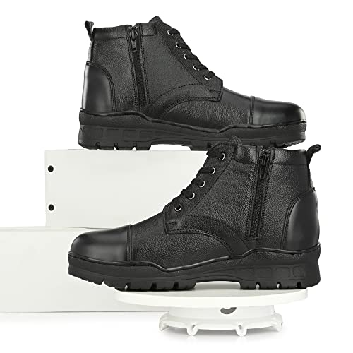 KAVACHA Police Boots/Pure Leather/Super Comfortable/Light Weight ...