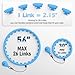 JLoibao Weighted Hula Circle with 26/32 Links(56-66 Inch) for Adults Weight Loss, Infinity Fitness Hoop Plus Size, for Women Smart Exercise