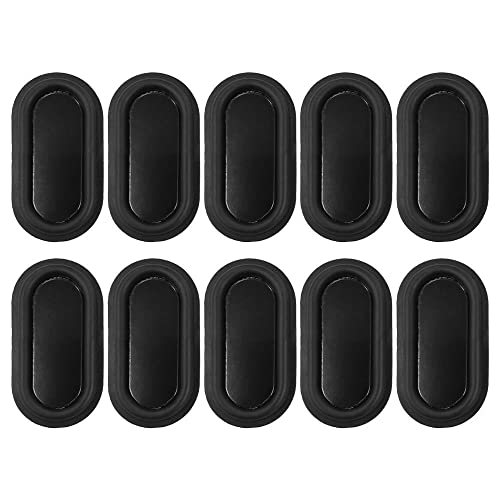 10pcs Bass Speaker Plate Passive Diaphragm Rubber Tool Parts 4080 Diaphragm Black 40 * 80mm Bass Vibration Plates DIY Speaker Plate