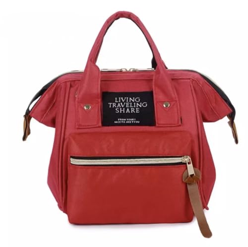 Bolsa Mochila Anello Feminina - Estilo Japonês, Compacta e Funcional (Vermelho)