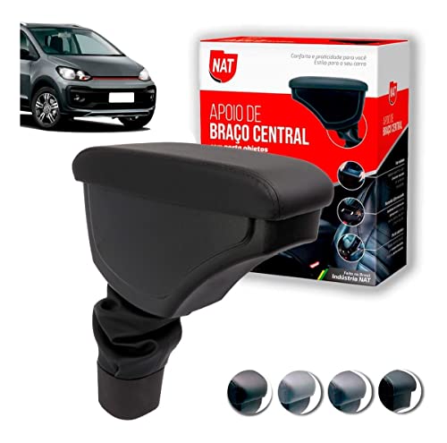 Apoio De Braço Volkswagen Up 2014 Até 2018, Nat, 100709, Preto/ Linhas Pretas