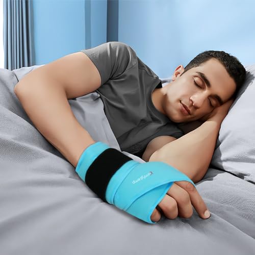 Image of Comfytemp 24.5 inch Extra Long Wrist Ice Pack Wrap for Carpal Tunnel Relief, FSA Eligible HSA, Reusable Gel Wrist Brace Hot Cold Compress for Hand Forearm Pain, Arthritis, Injuries, Recovery Item