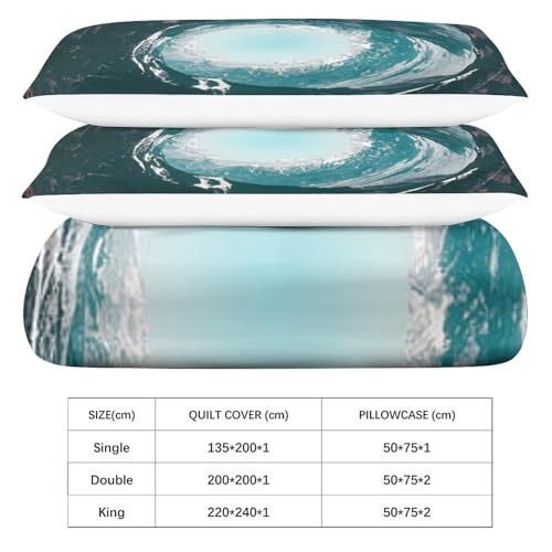 Parure de lit 3D haut de gamme IOFEER artistique en microfibre douce - 6
