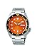 Price comparison product image Seiko 5 Mens Sports Automatic Watch with Orange Dial SRPD59K1