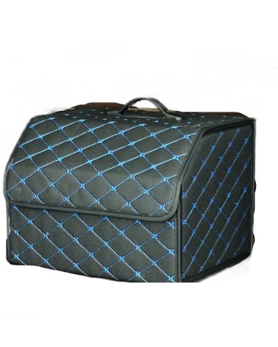 MLLNPP Facile Da Pulire Scatola Portaoggetti Per Bagagliaio Multifunzionale Nera E Blu Per Auto, Articoli Decorativi Stabile E Affidabile(M)