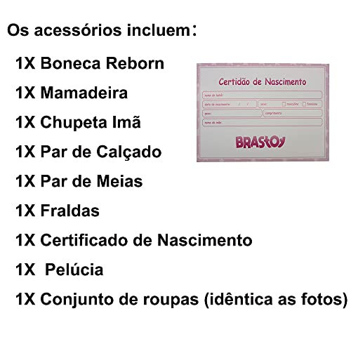 Bebe Reborn Original Silicone Barata Boneca Realista Princesa 48CM