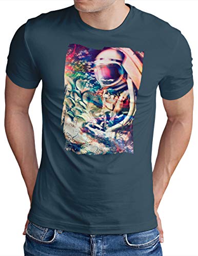 T-shirt LSD Acid Trippy au design imprimé de champignons cosmiques
