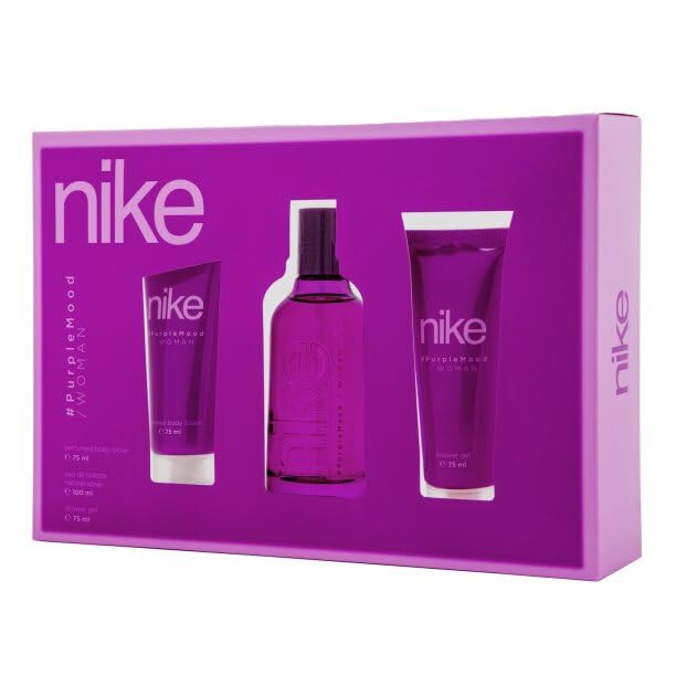 NIKE - Purple Mood Colonia 100 ml + Gel de Baño 75 ml + Crema