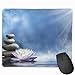Produktbild Spa Dekoration Asiatischer Zen Garten Stein Lotus Geruch Zen Personalisiertes Design Mauspad Gaming Mauspad mit genähten Kanten Mousepads, rutschfeste Gummibasis - Beste Geschenkidee