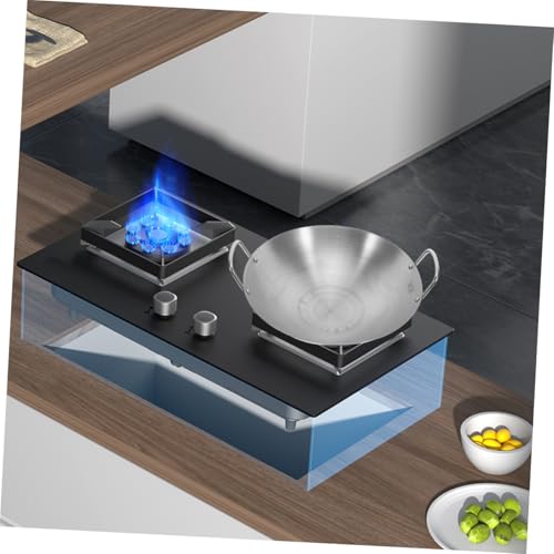 Wok de acero inoxidable de fondo redondo para freír miniatura 6