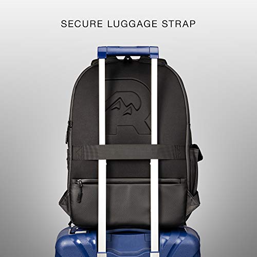 Ridge The Commuter - Weatherproof Backpack | Travel Backpack with Laptop Holder | Work Backpack | Weather Proof, RFID Blocking Nylon Backpack | Black
