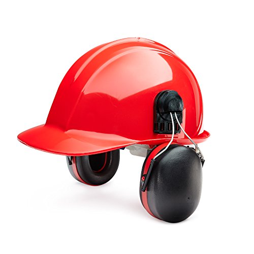 Sellstrom Noise Cancelling Cap Mounted Safety Ear Muffs, 28dB NRR, Universal Slots up