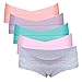 Intimate Portal Women Under The Bump Cotton Maternity Pregnancy Panties Pack 5-PK Multicolors XL