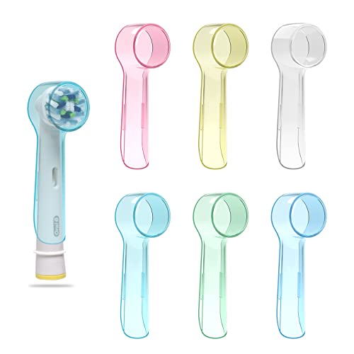 seplouis Cubrir el Cabezal del Cepillo de Dientes eléctrico para Oral B, Multicolor, Paquete de 6, Multicolor, Estuche de Belleza