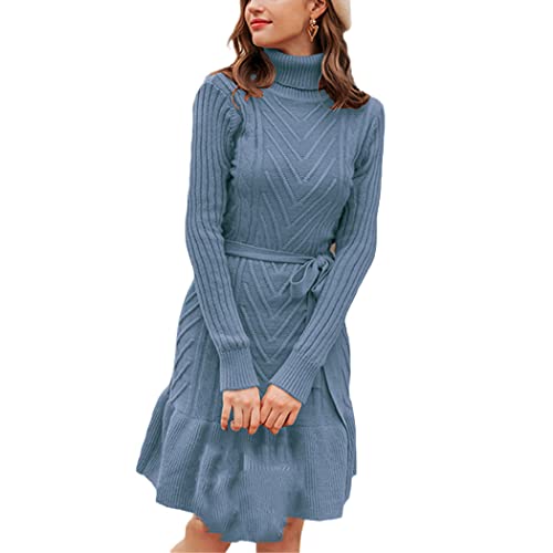Robe pull chic en dentelle KEHAIOO idéale pour vos sorties d'automne et d'hiver en taille L