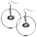 NCAA Siskiyou Sports Womens Georgia Bulldogs 2 Inch Hoop Earrings One Size Team Color