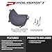 Polisport Clutch Cover Protector Kit (Grey) - Compatible with KTM EXC-F/XCF-W 250/350(2017-2023) SX-F/XC-F 250/350 (2016-2022) & Husquvarna FE 250/350(2017-2018) FC 250/350 (2016-2022)