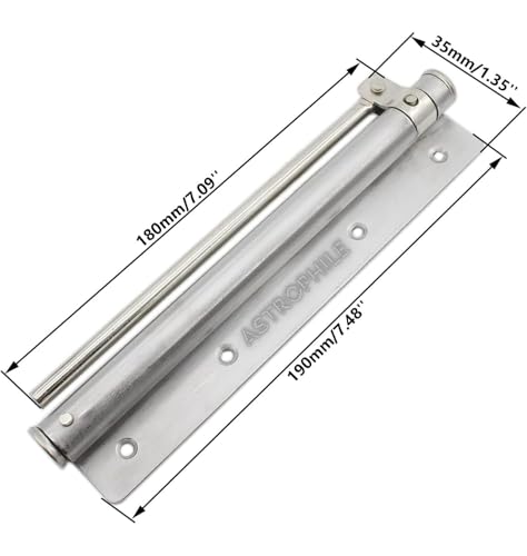 Image of Automatic Door Closer for Wooden and Metal Doors Heavy Duty Adjustable Soft Close Mechanism Silent Operation Durable Silver Finish for Home Office Commercial Use