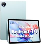 FOSSiBOT Tab12 4G LTE Android tablet 10,4 inch, FHD 2K IPS 18GB (6+12) + 256GB + 1TB TF-kaart, Android 14...