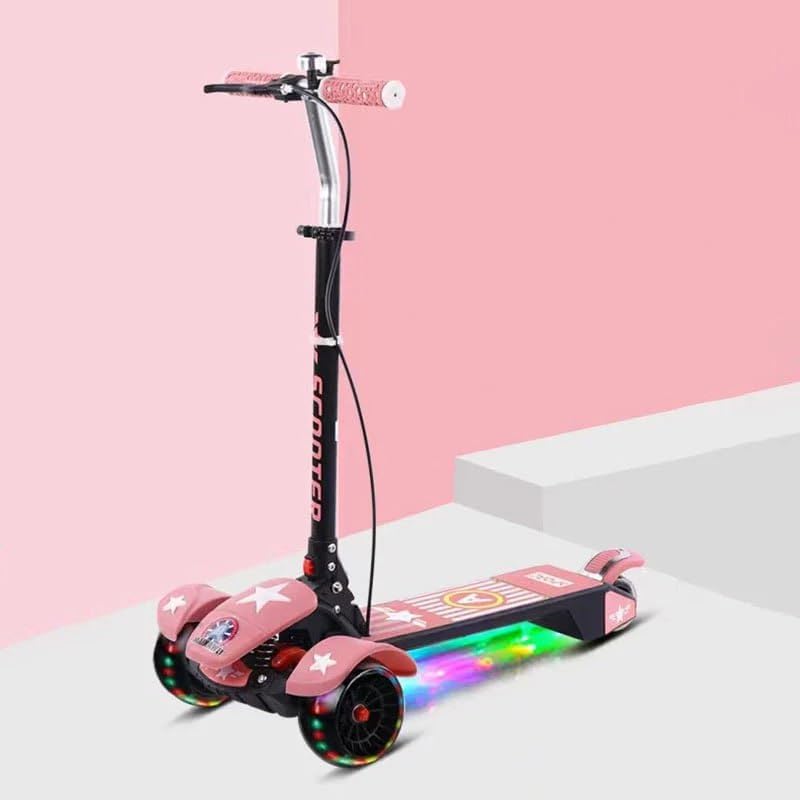 LUCHILA 4-in-1 LED Kick Scooter for Kids | Stylish and Safe Riding Fun Folding Mobility Best Push Kids Electric Scooter (Multicolor) (B0D3V9Z4Z9) Amazon Price History, Amazon Price Tracker