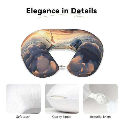 Almohada de viaje espuma viscoelástica tamaño U miniatura 3