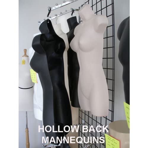 image for DisplayTown Female Mannequin Hip Long Torso Hollow Back Body Stackable