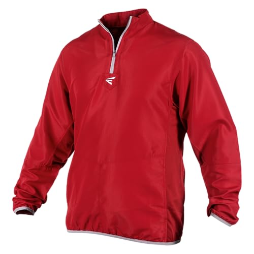Chaqueta de béisbol Easton ligera con manga larga que repele el viento para jóvenes 5