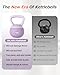 Soft Kettlebell, Safe Strength Training Kettle bell, Cushioned Impact-Resistant Base and Anti-Slip Grip Weight, Kettlebells Set for Home Workouts and Men/Women/ Beginners,With Non-slip Gloves (Purple, 10 LB)