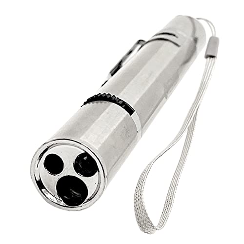 TECHDON Single 7 in 1 USB Rechargeable Multi-Angle Cat Dog Training Tool, LED Cat Toy, Mini Flashlight, UV Light, Red Light, Multiple Pattern Pet Command Light