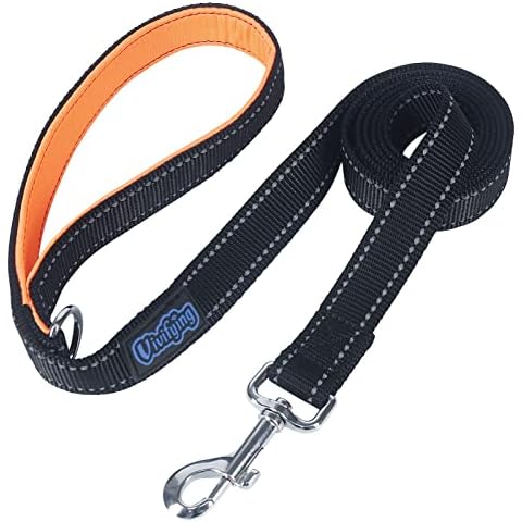 Vivifying Dog Training Lead, 6FT Strong Dog Lead leash High Reflective Nylon Recall Rope with Padded Handle for Small Medium Large Dogs Cover