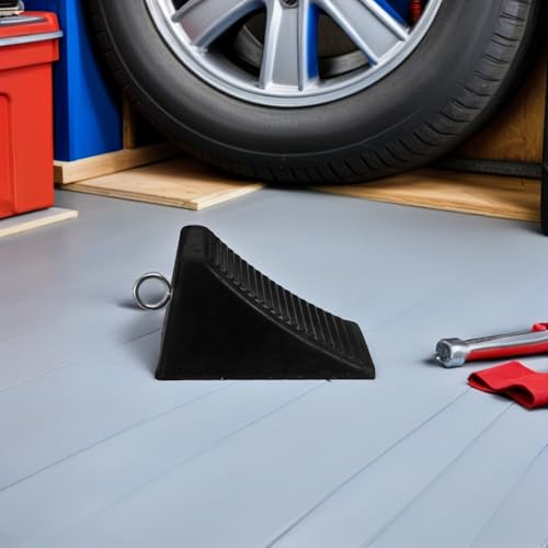 Cales de roue caoutchouc pour garage et parking | Lot de 2 butées