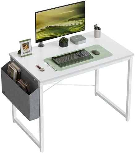 Amazon.com: Cubiker Computer Desk 47" Home Office Writing Study Laptop ...