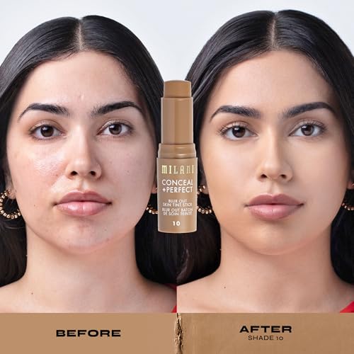 Image of Milani Conceal + Perfect Blur Out Skin Tint Foundation -Medium Warm-Neutral | Nourishing Light To Medium Coverage Tinted Moisturizer. Creamy, Buildable Coverage. Up To 12Hr Wear. Pore Blurring Soft Matte