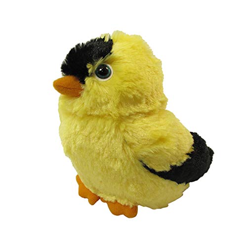 WISHPETS Goldfinch Stuffed Animal Plush Toy for Kids - 6" Backyard Birds Goldfinch