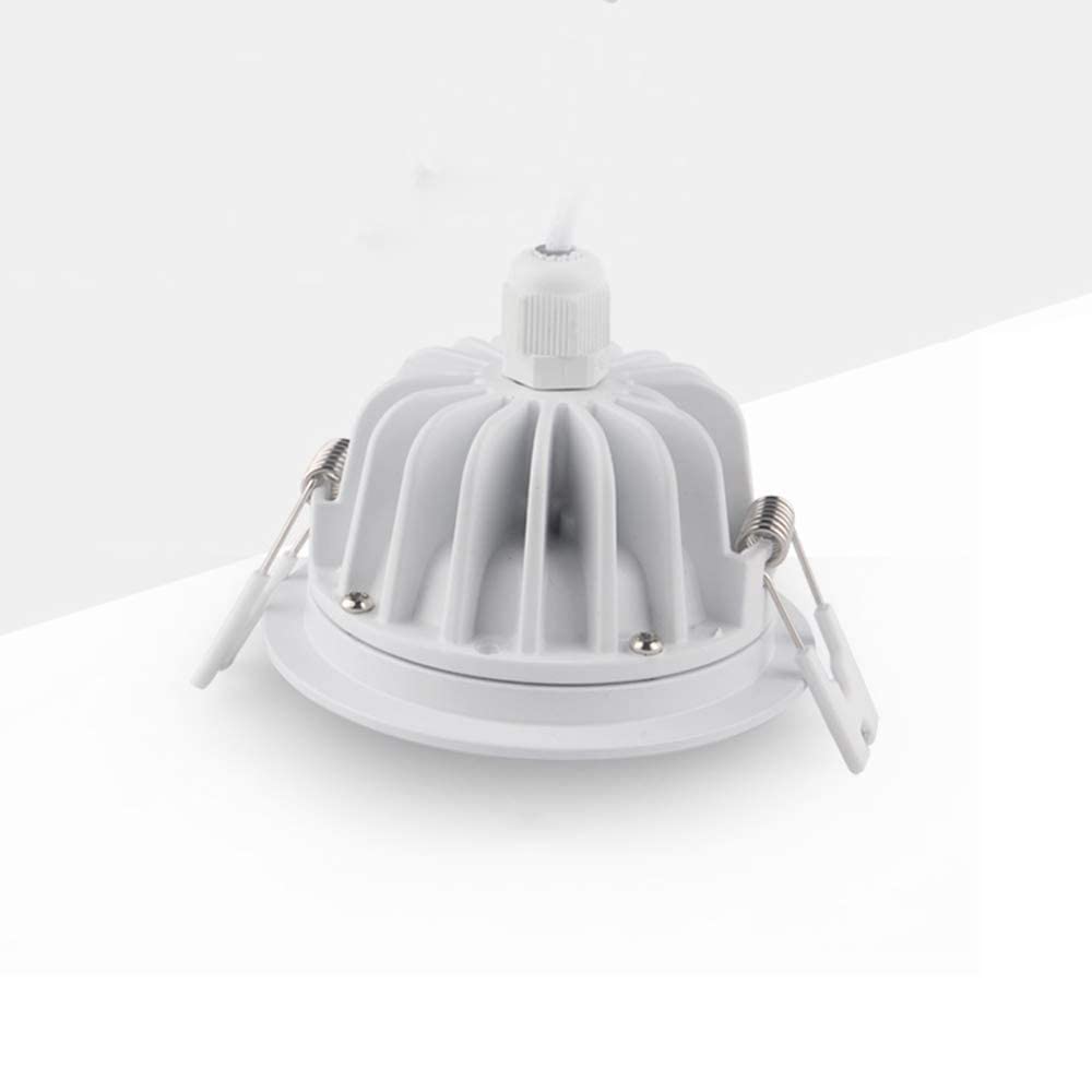 Redondo LED IP65 Foco empotrable a prueba de agua Techo Baño Lámpara empotrada Hogar Ahorro de energía Luz de techo Luz de panel de exhibición comercial for inodoro Luces al aire libre ( Color : 4500k