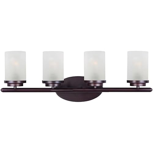 Corona-4 Light Contemporary Bath Vanity in Contemporary style-26.25 Inches Wide by 9 inches high-Oil Rubbed Bronze Finis