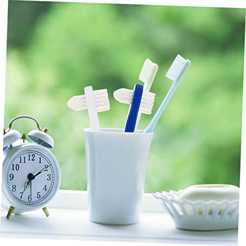 HEALEEP 6 Stück Teiliges Zahnbürste für Erwachsene Kleine Doppelseitige Zahnbürste zur Zahnersatzreinigung Tragbare Gebissbürste mit Ergonomischem Design für Tägliche Mundpflege – Bild 7