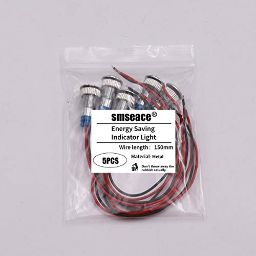Smseace 5PCS Verde DC/AC12V-24V Risparmio