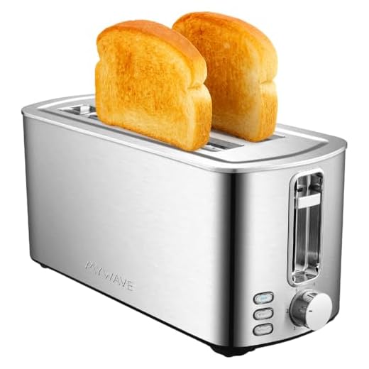 My Wave - Tostador Doble Ranura - Para Todo Tipo de Pan y Bollería - Potencia 1400W - Temperatura Regulable - Funciones Incluidas de Recalentar, Descongelar y Detener - Fabricado en Metal