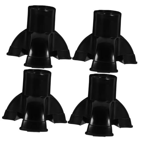 FOMIYES 4pcs Crutch Accessories Walking Stick Cane Foot Covers Pad for Cane Rubber Tips for Canes Cane Replacement Tips Walking Cane Tips Walking Pole Tips Crutch Head PVC Plastic Head