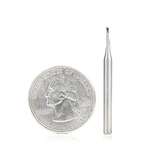 Amana Tool - 51770 Solid Carbide CNC Spiral 'O' Flute, Aluminum Cutting 1/16 Dia x 1/4 x 1