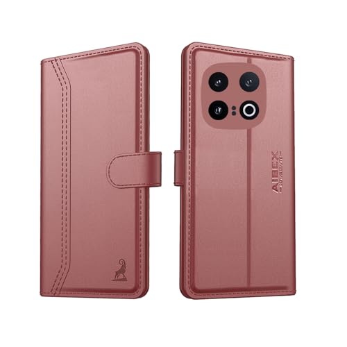 Image of AIBEX Compatible for iQOO 13 5G Flip Cover Leather Finish with Magnatic Closure | Inside TPU with Card Pockets | Wallet Stand | Complete Protection Flip Case -Brown
