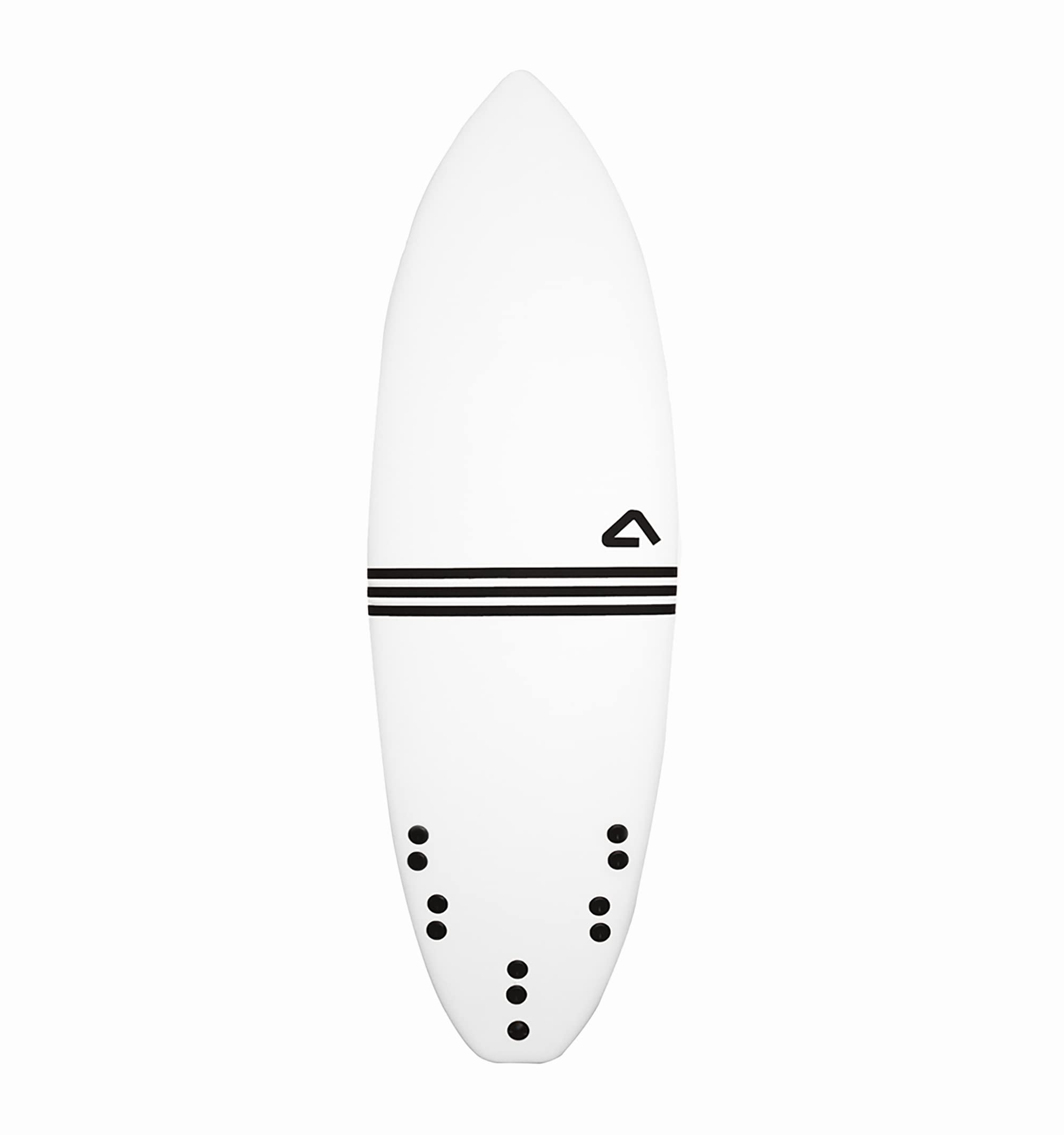 Atlantic Boards | Surf Softboard | Shark | 5'10 x 20 x 2,5 Zoll: 32L | Epoxidharz + Glasfaser | FCS-System: 5 Kilometer