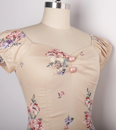 Image of YARN & INK Women's Rockabilly Tops 1950s Pinup Shirt Casual Off Shoulder Vintage Blouse