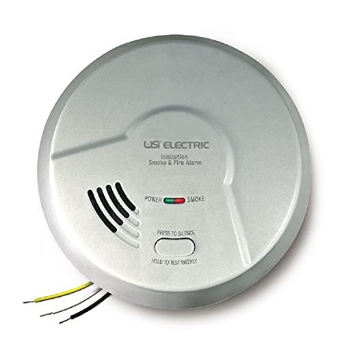 Universal Security Instruments Hardwired 10 Year Tamper Proof Permanent Power Sealed Battery 2-in-1 Universal Smoke Sensing Smoke and Fire Smart Alarm Model MI106S