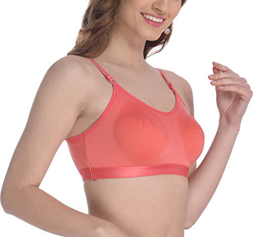 Image of FIMS - Fashion is my style Women Cotton Sports Bra for Gym, Yoga, Running Bra for Girls, Racer Back, Full Coverage, Multicolor, Cup B, See Main Image to Check How Many Bra You Will Get