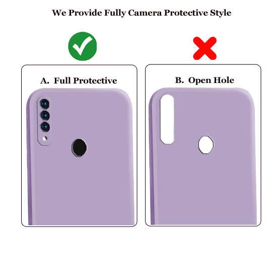 Image of A rtistque Liquid TPU Silicone Matte Shockproof Flexible with Camera Protection Soft Back Cover Case for Oppo A31 - Purple