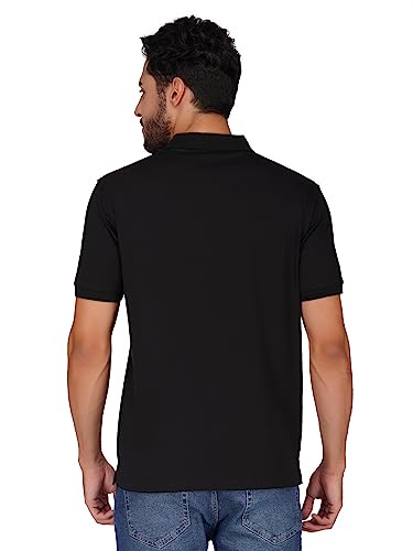 Image of PRORIDERS Half Sleeve Cotton Lycra Regular Fit Men's Polo with Snap Button and Pocket for Casual wear T-Shirt